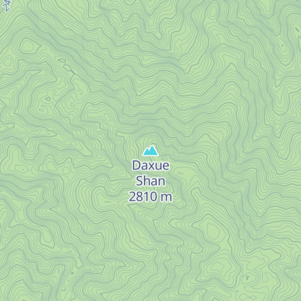 Map of Daxue Shan
