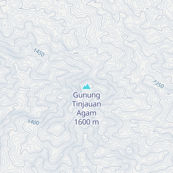 Map of Gunung Tinjauan Agam