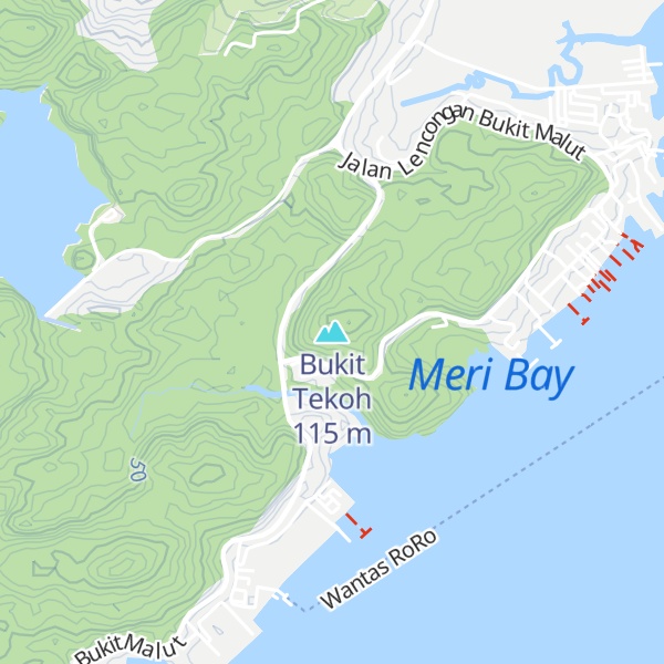 Map of Bukit Tekoh