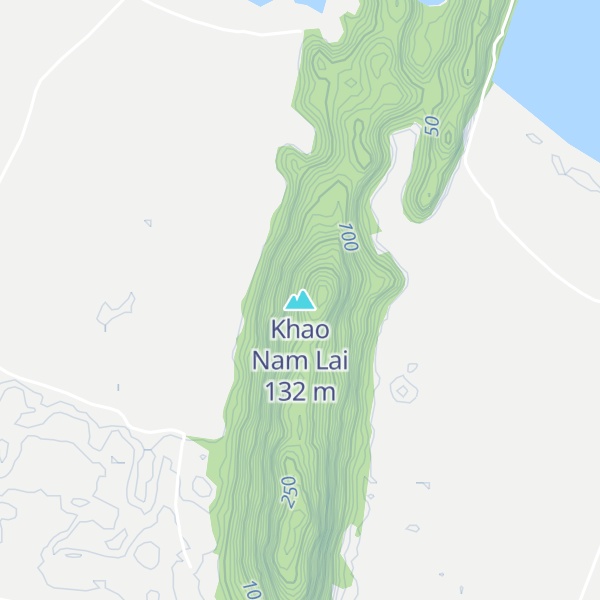 Map of Khao Nam Lai