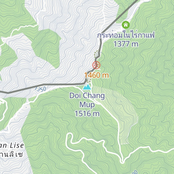 Map of Doi Chang Mup
