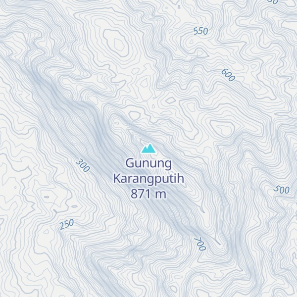 Map of Gunung Karangputih