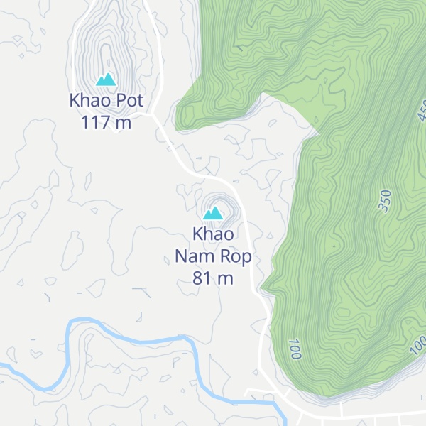 Map of Khao Nam Rop