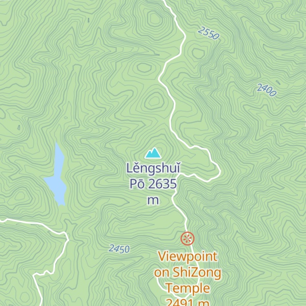 Map of Lěngshuǐ Pō