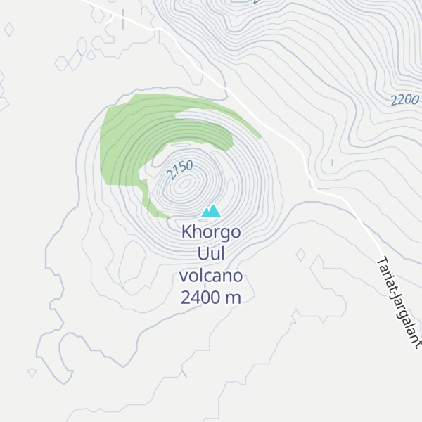 Map of Khorgo Uul volcano