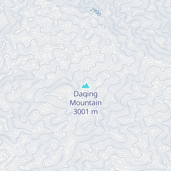 Map of Daqing Mountain