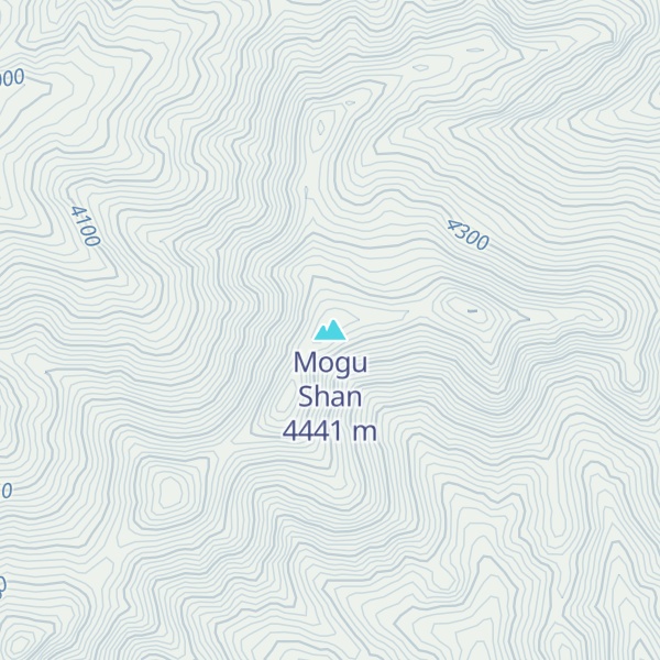 Map of Mogu Shan