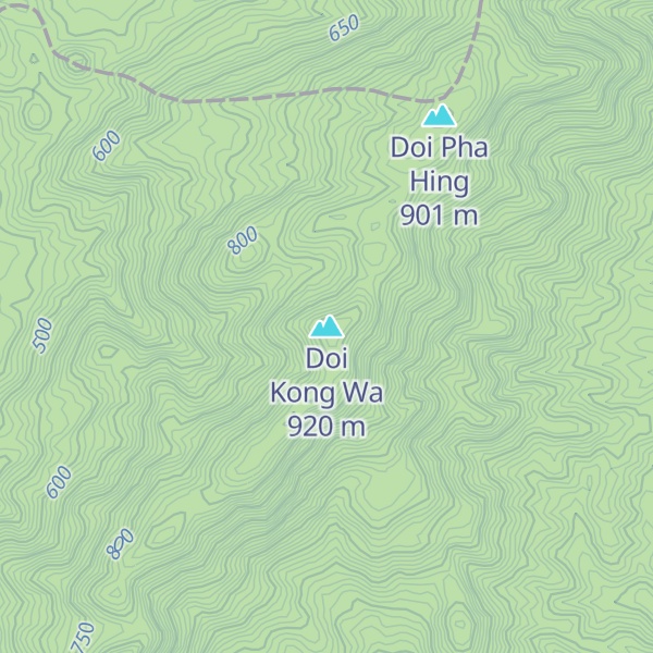 Map of Doi Kong Wa