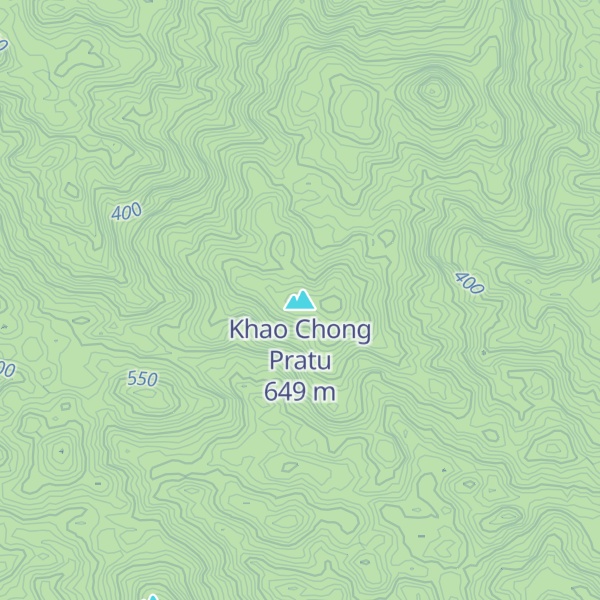 Map of Khao Chong Pratu