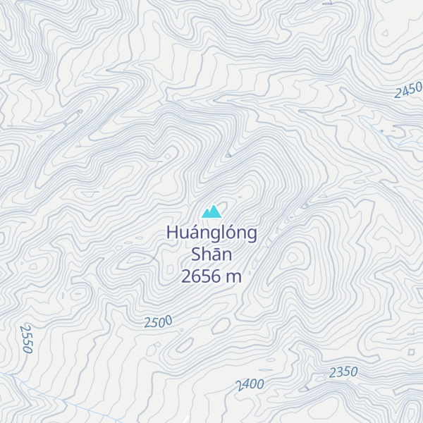 Map of Huánglóng Shān