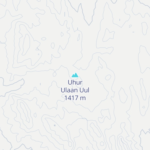 Map of Uhur Ulaan Uul