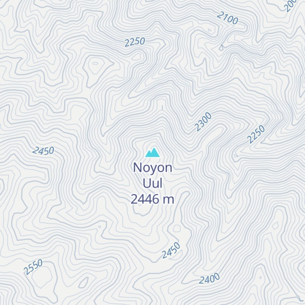 Map of Noyon Uul