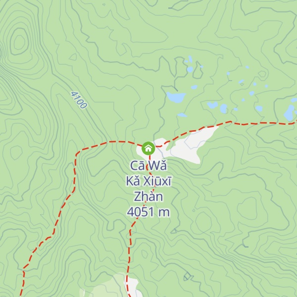 Map of Cā Wǎ Kǎ Xiūxī Zhàn
