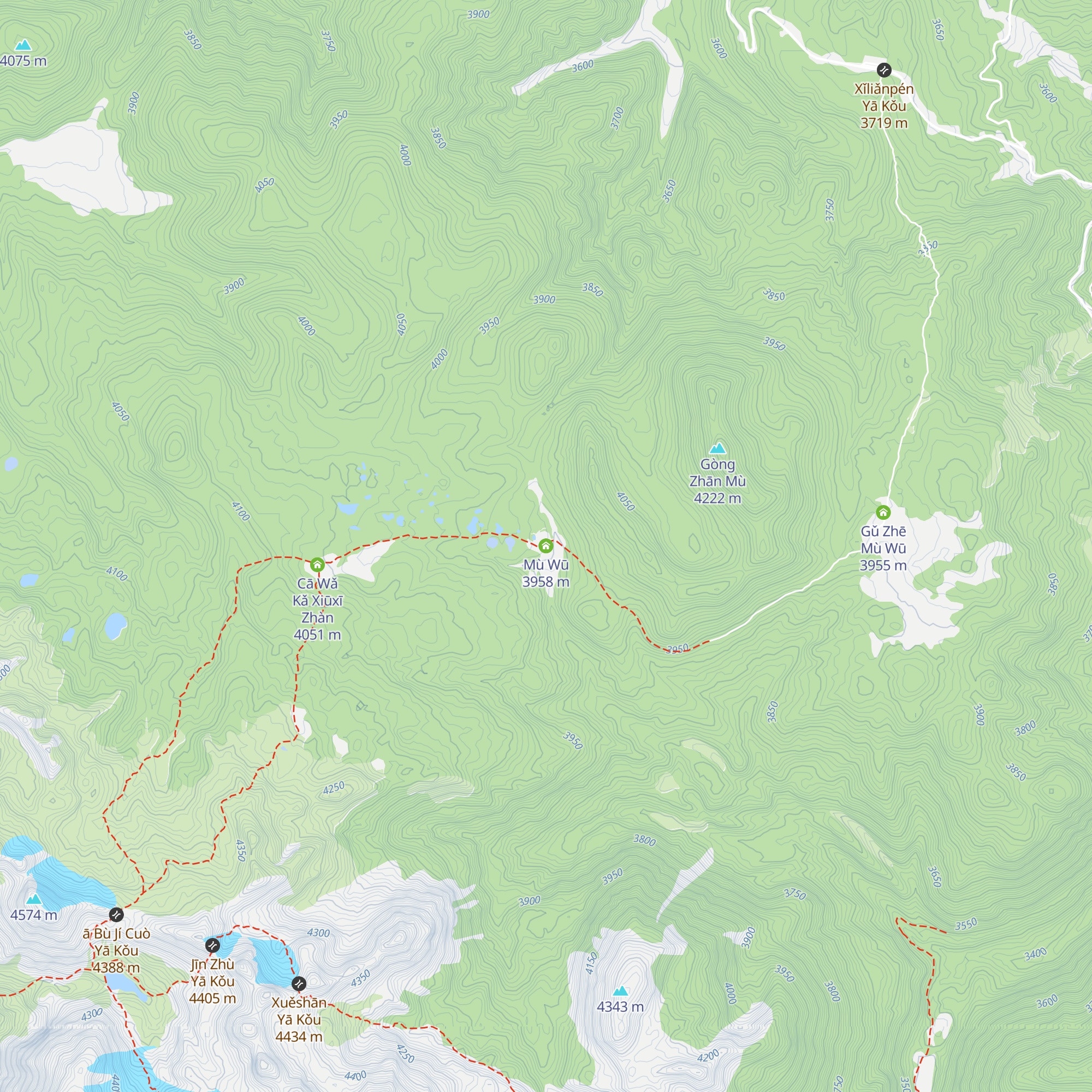 Mù Wū map
