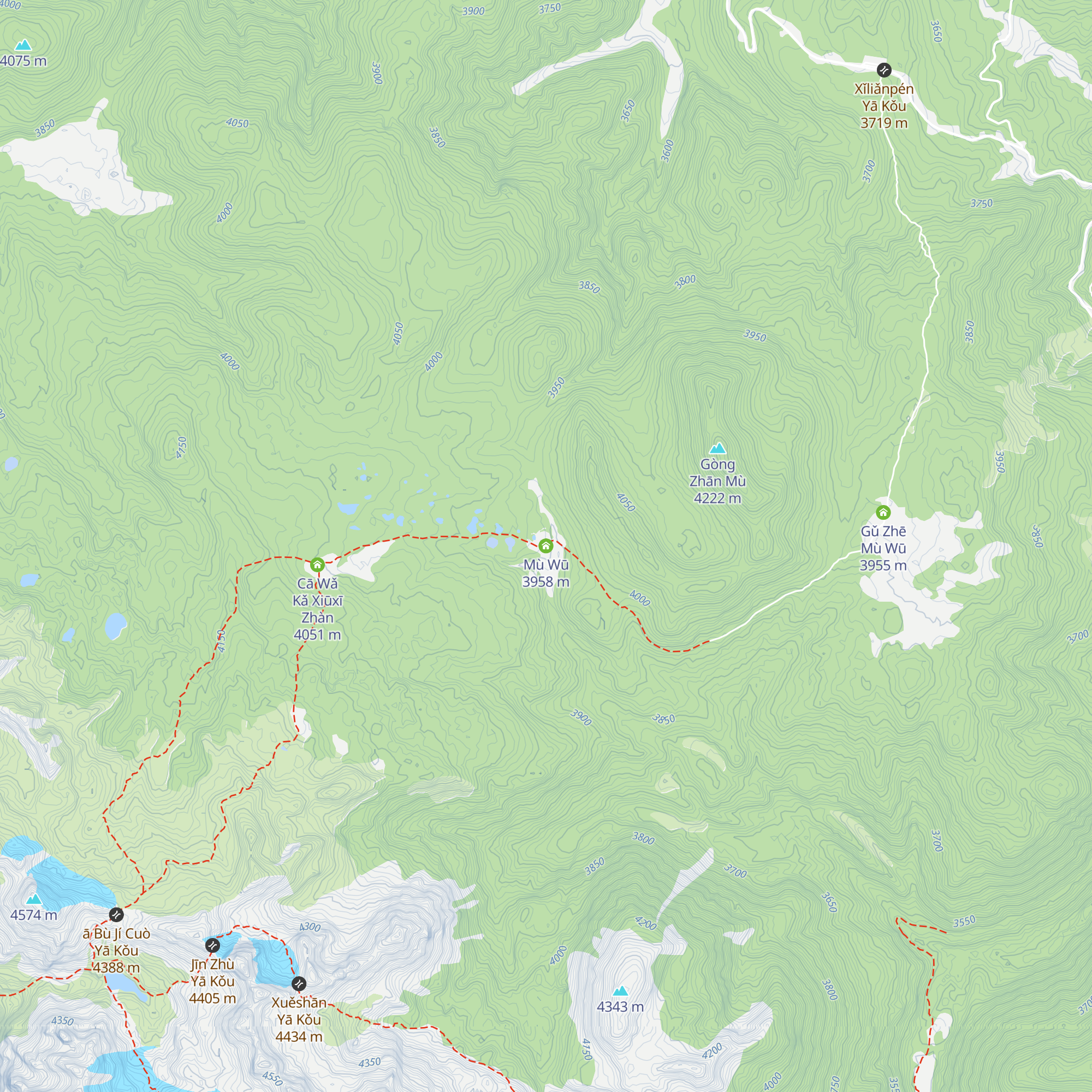 Mù Wū map