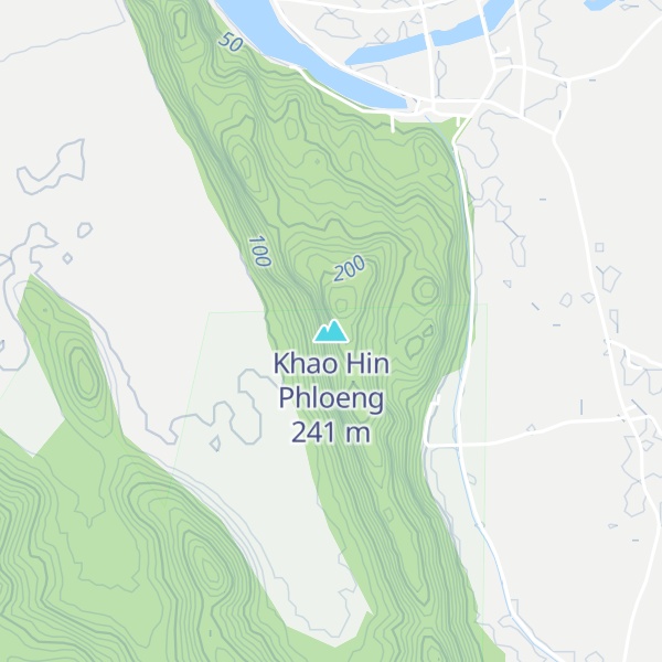 Map of Khao Hin Phloeng