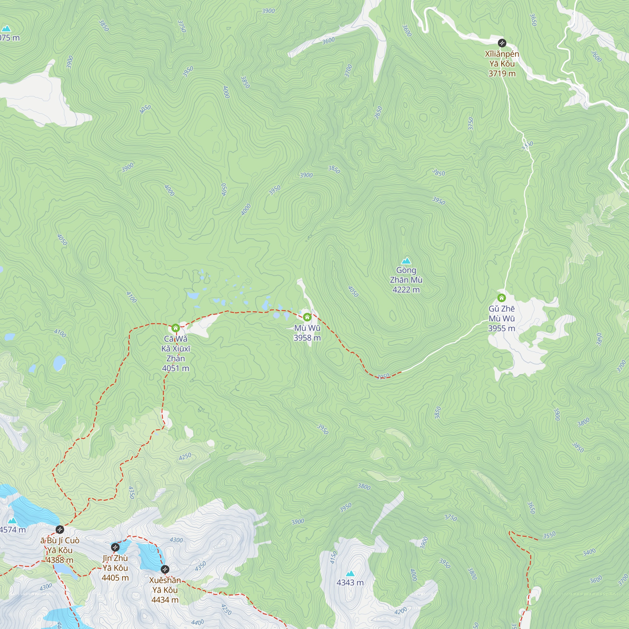 Mù Wū map