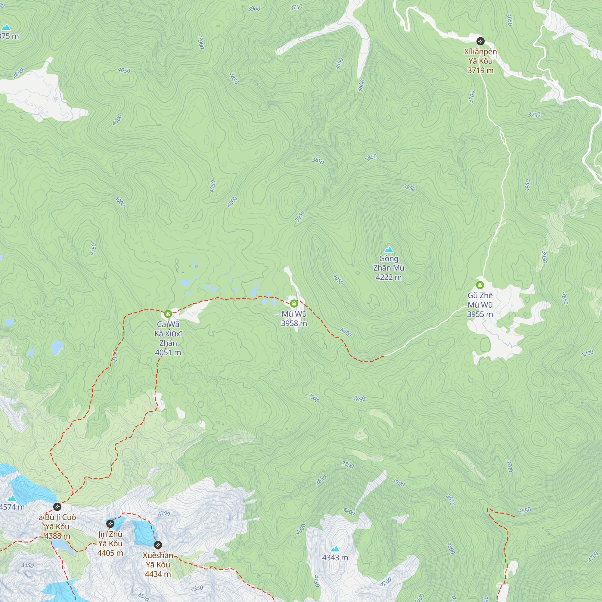 Mù Wū map