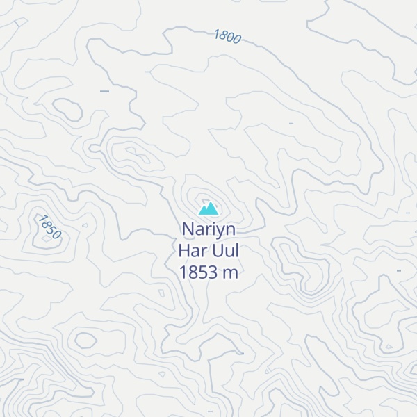 Map of Nariyn Har Uul