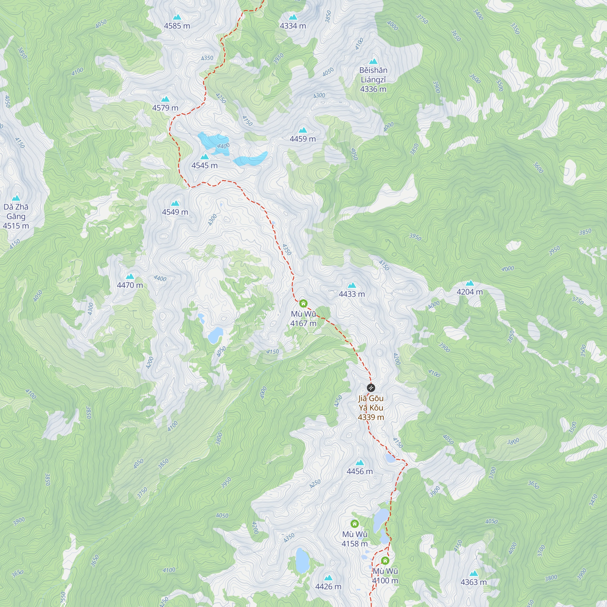 Mù Wū map