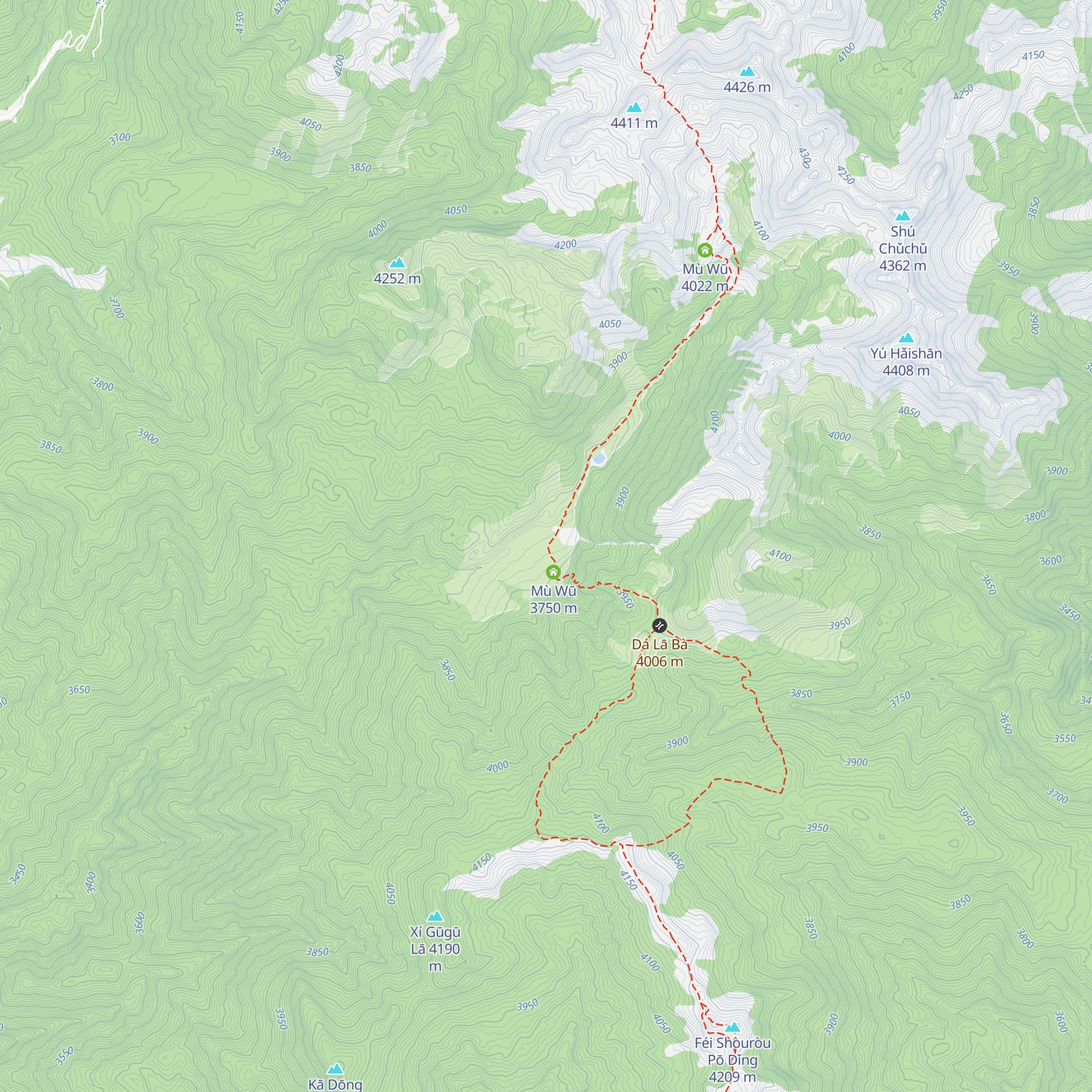 Mù Wū map