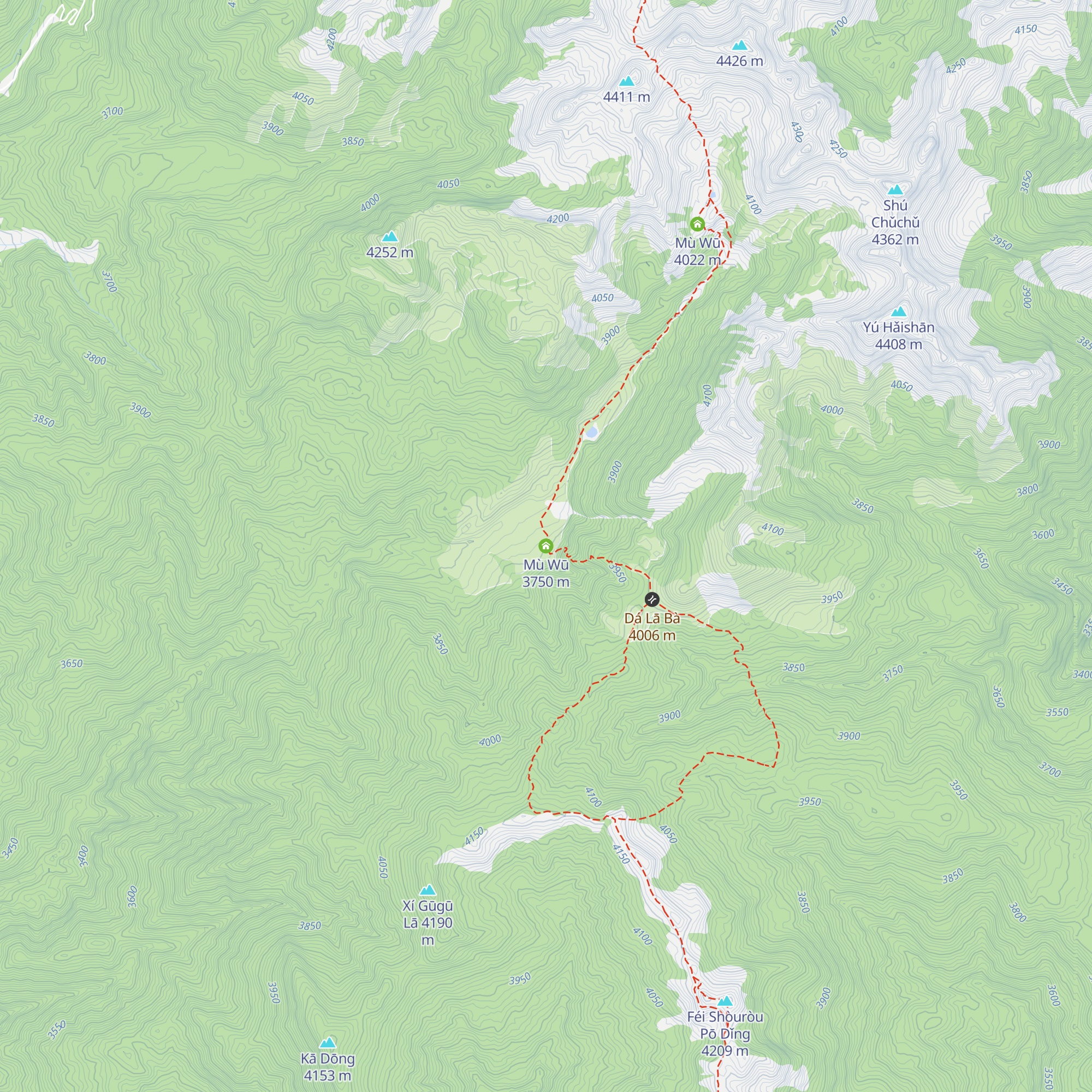 Mù Wū map