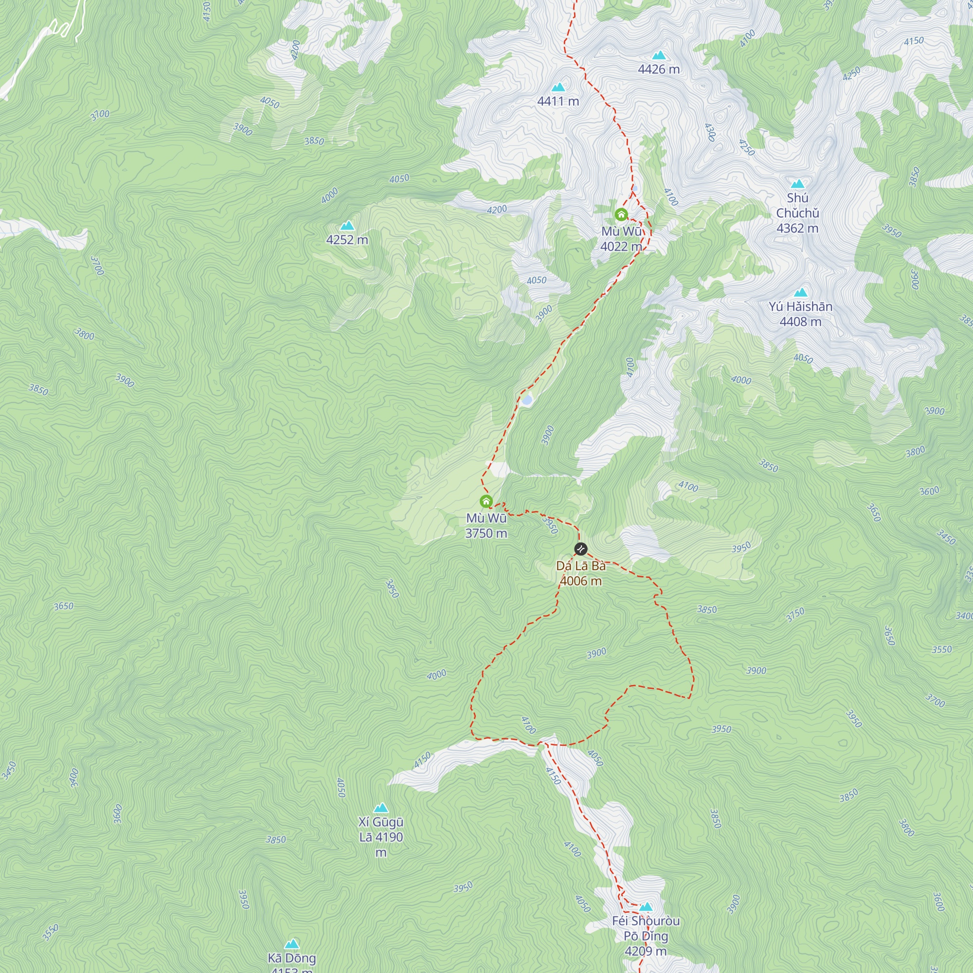 Mù Wū map