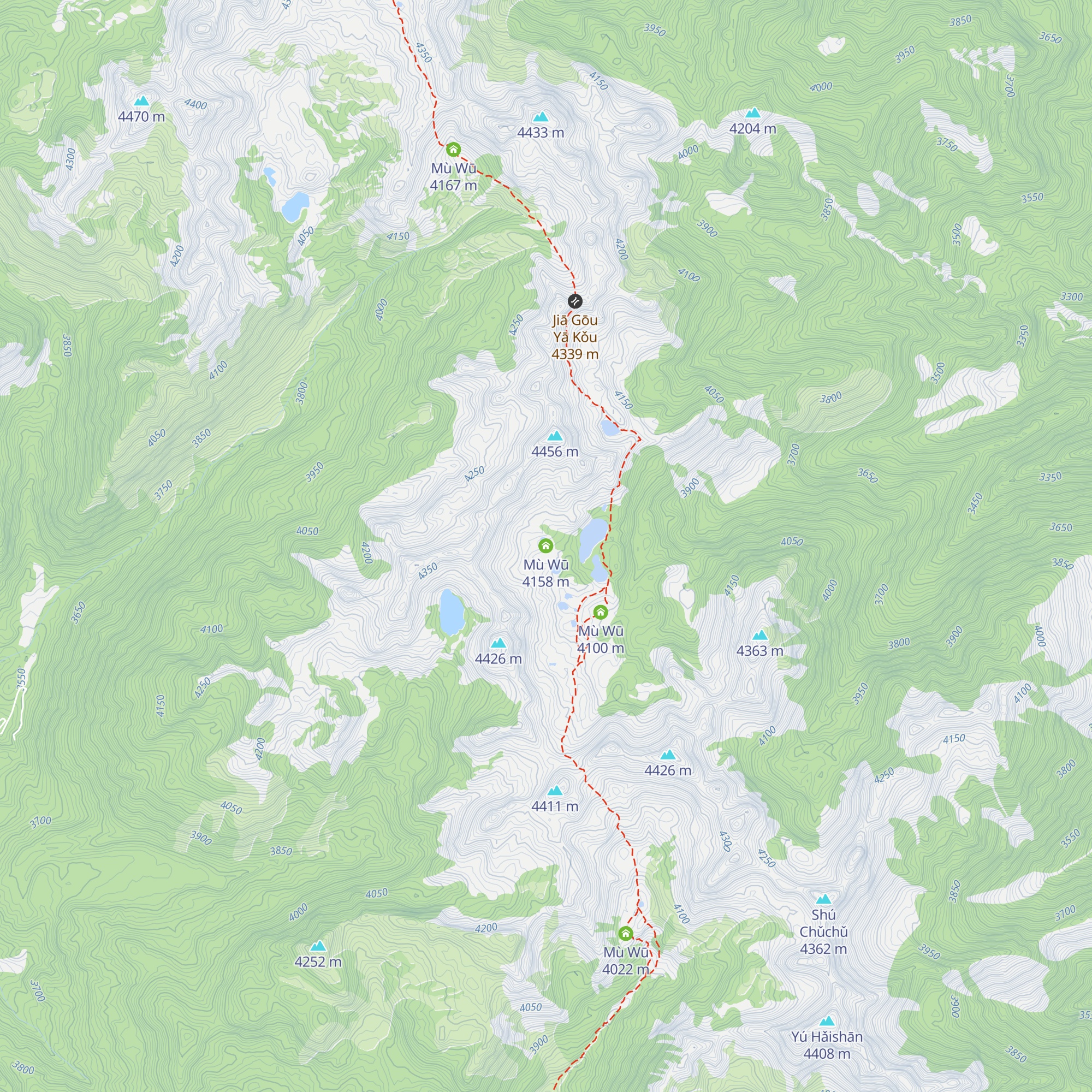 Mù Wū map