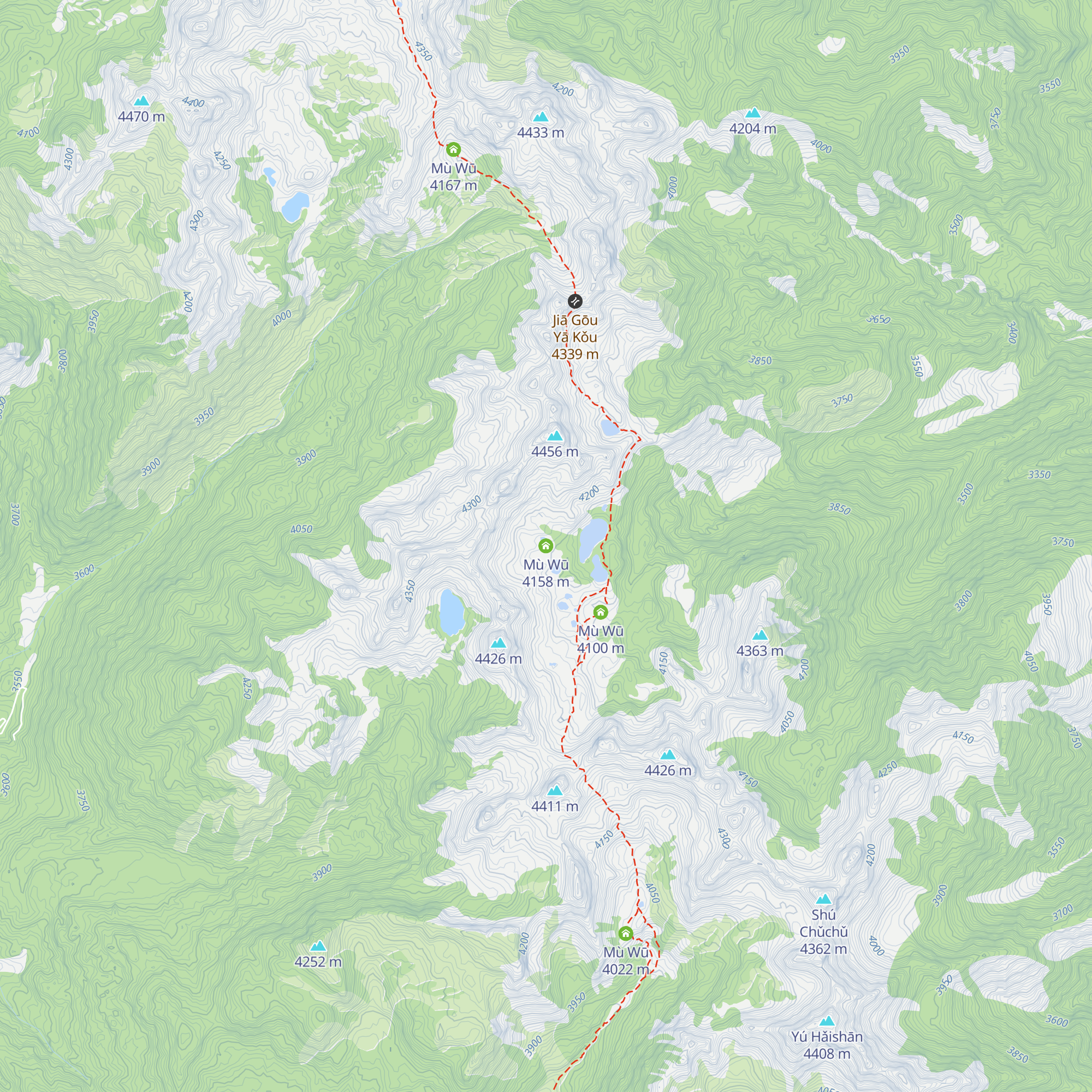 Mù Wū map