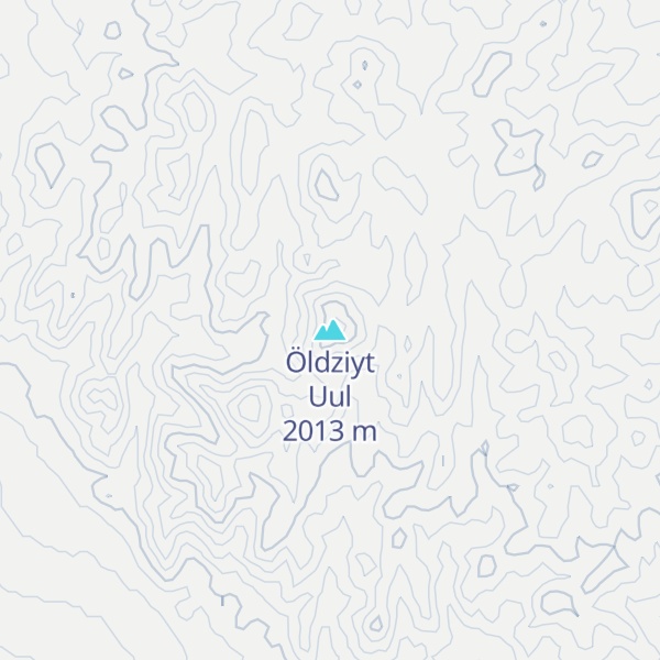 Map of Öldziyt Uul