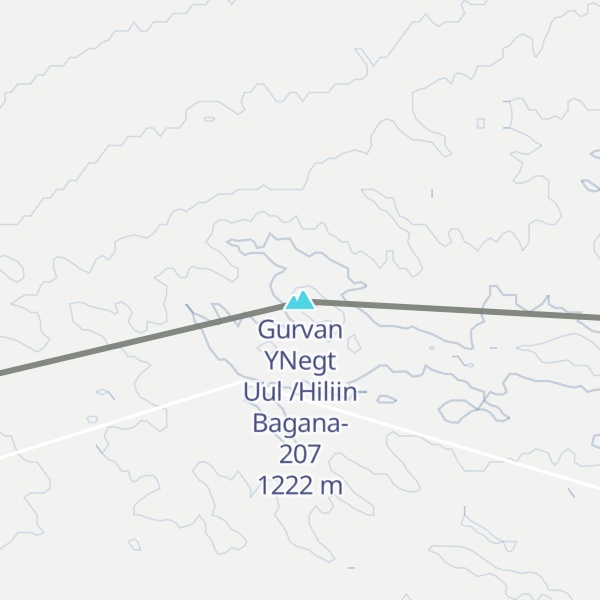 Map of Gurvan ҮNegt Uul /Hiliin Bagana-207