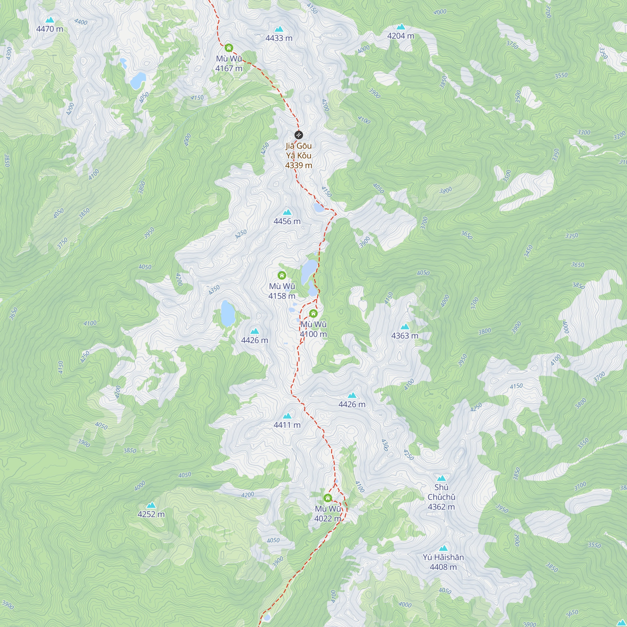 Mù Wū map