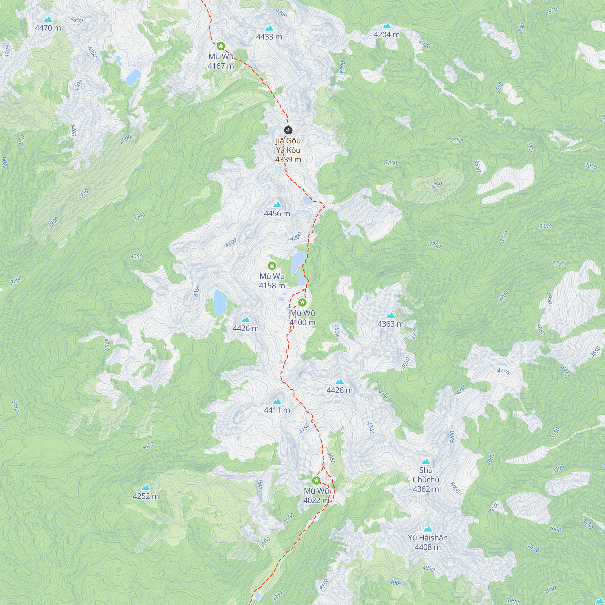 Mù Wū map