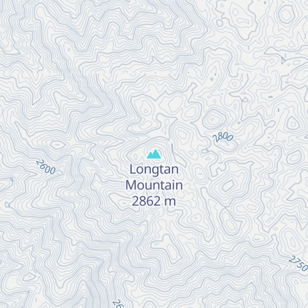 Map of Longtan Mountain