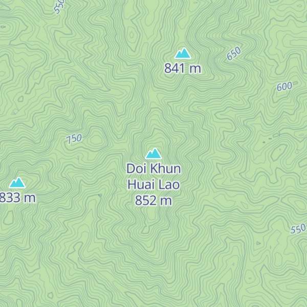 Map of Doi Khun Huai Lao