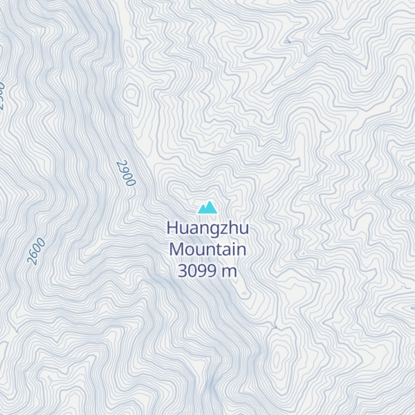 Map of Huangzhu Mountain