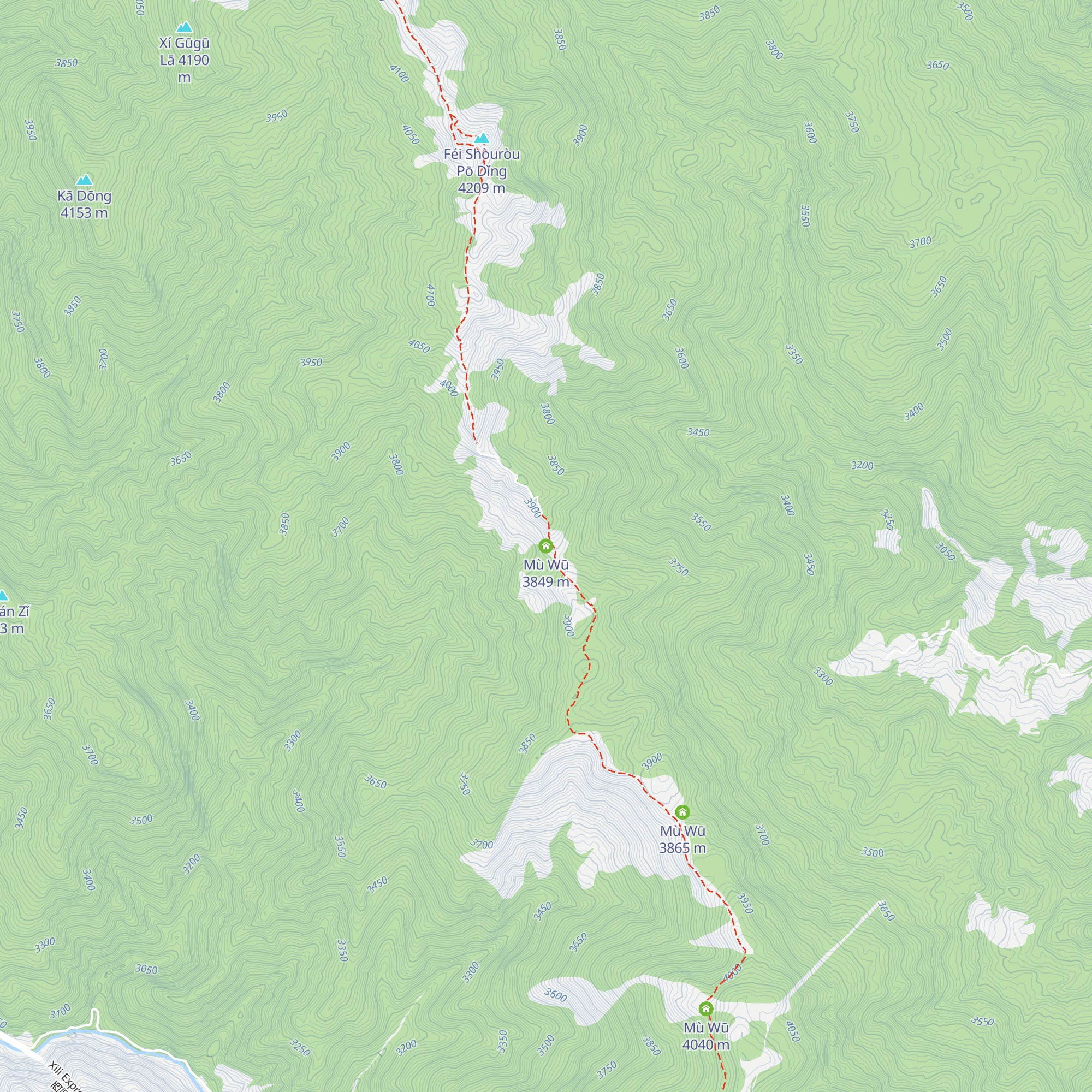 Mù Wū map