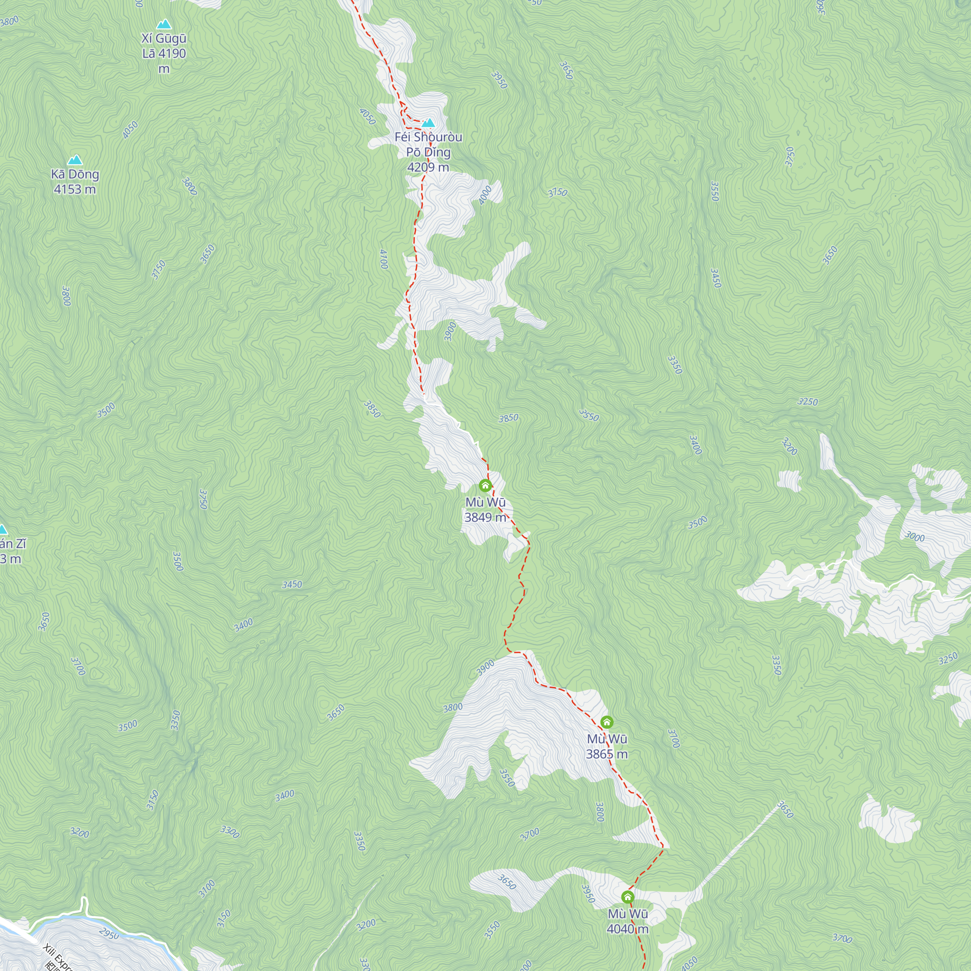 Mù Wū map