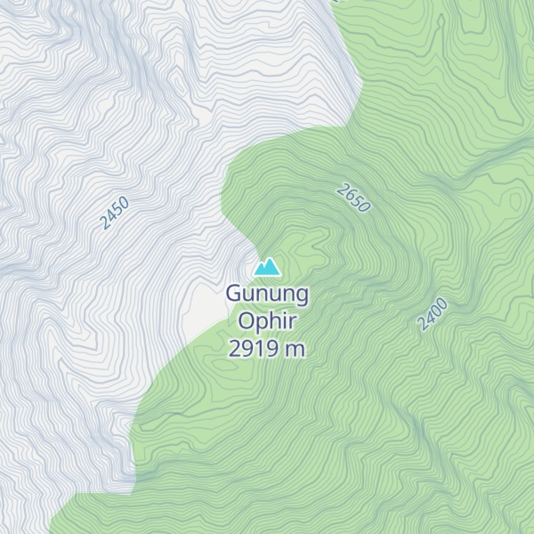 Map of Gunung Ophir