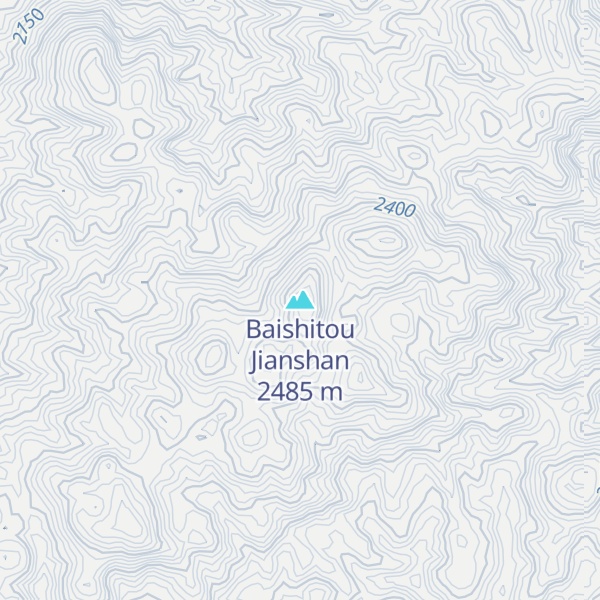 Map of Baishitou Jianshan