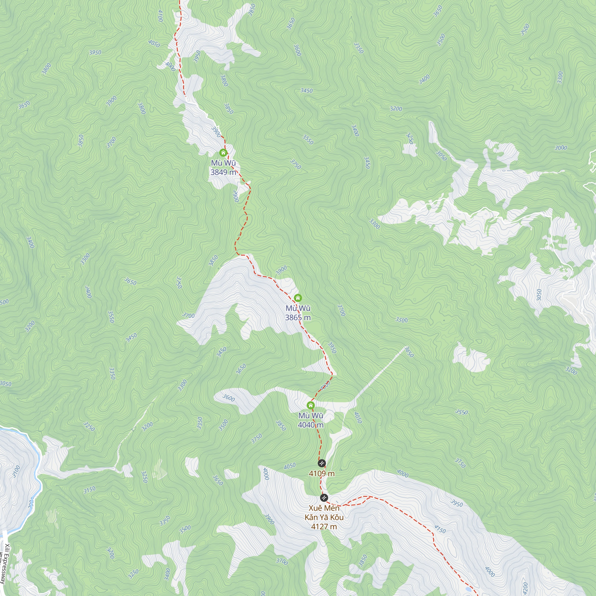 Mù Wū map