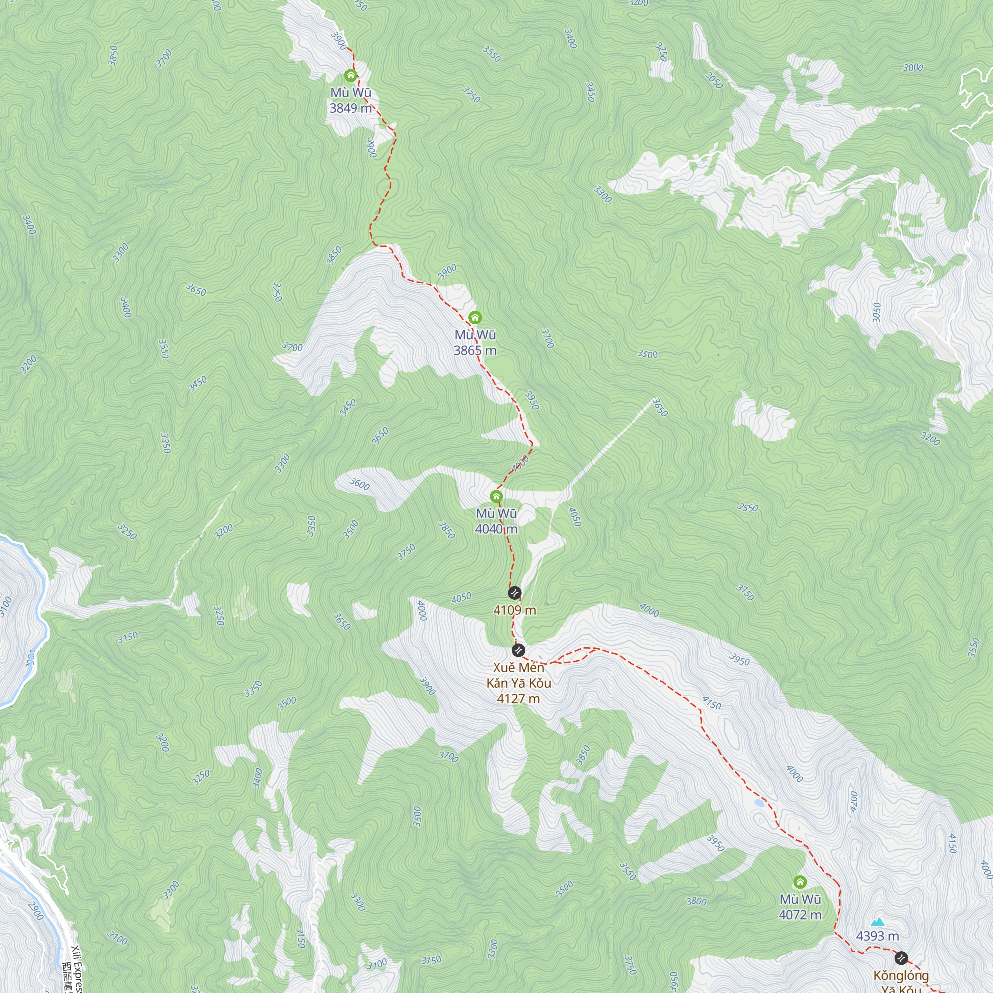 Mù Wū map