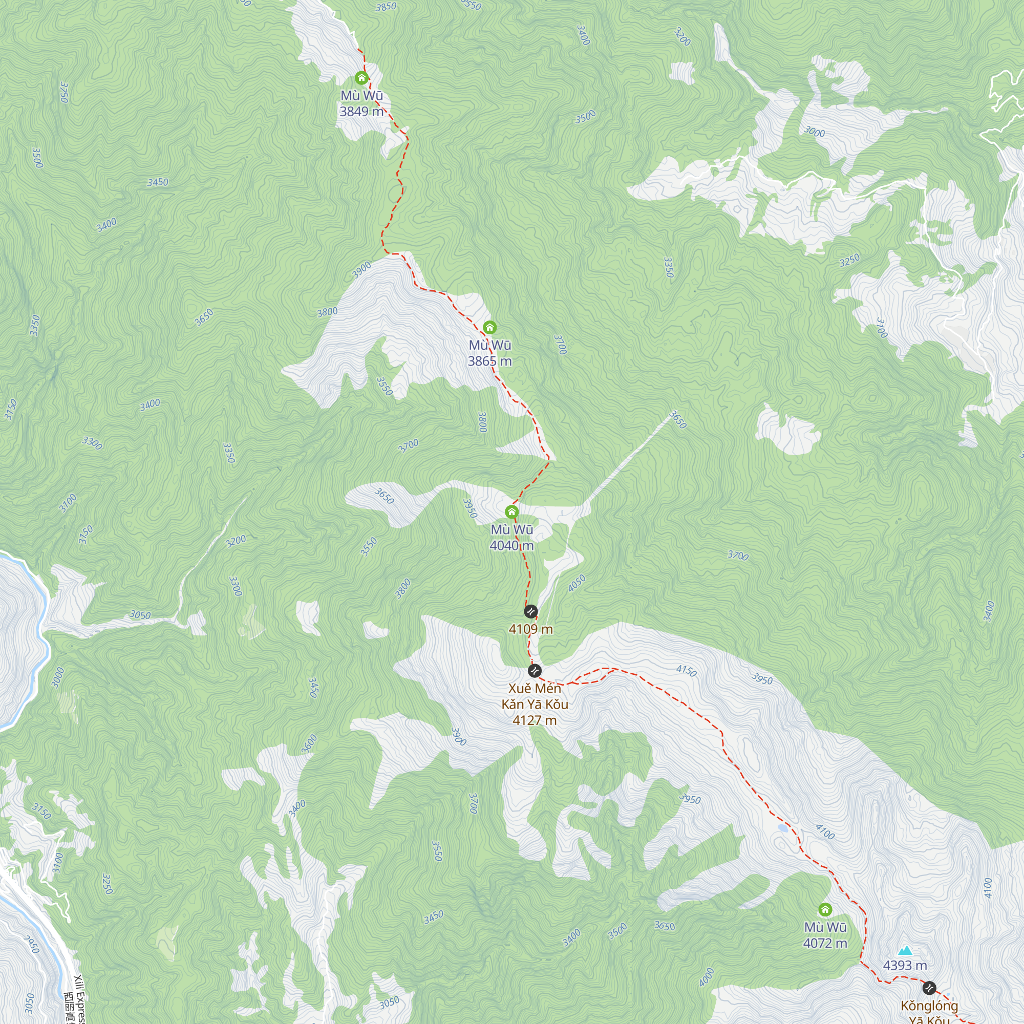 Mù Wū map