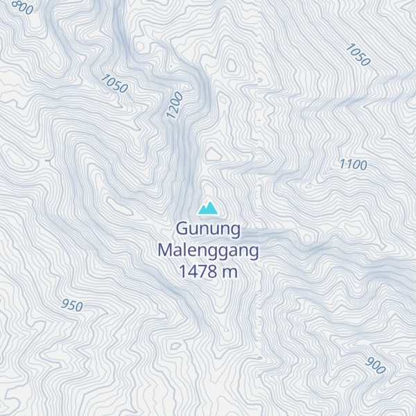 Map of Gunung Malenggang